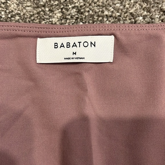 Babaton jumpsuit, off purple colour, more of a red/purple. Only worn a few times - Picture 3 of 3